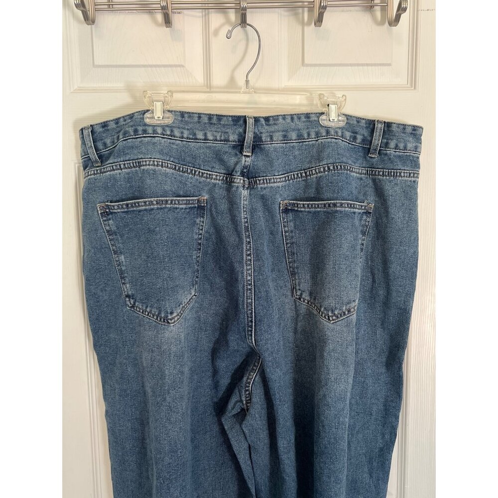 Cider Medium Wash Denim Wide Leg High Rise Women's Jeans 3XL NWT - Picture 4 of 7